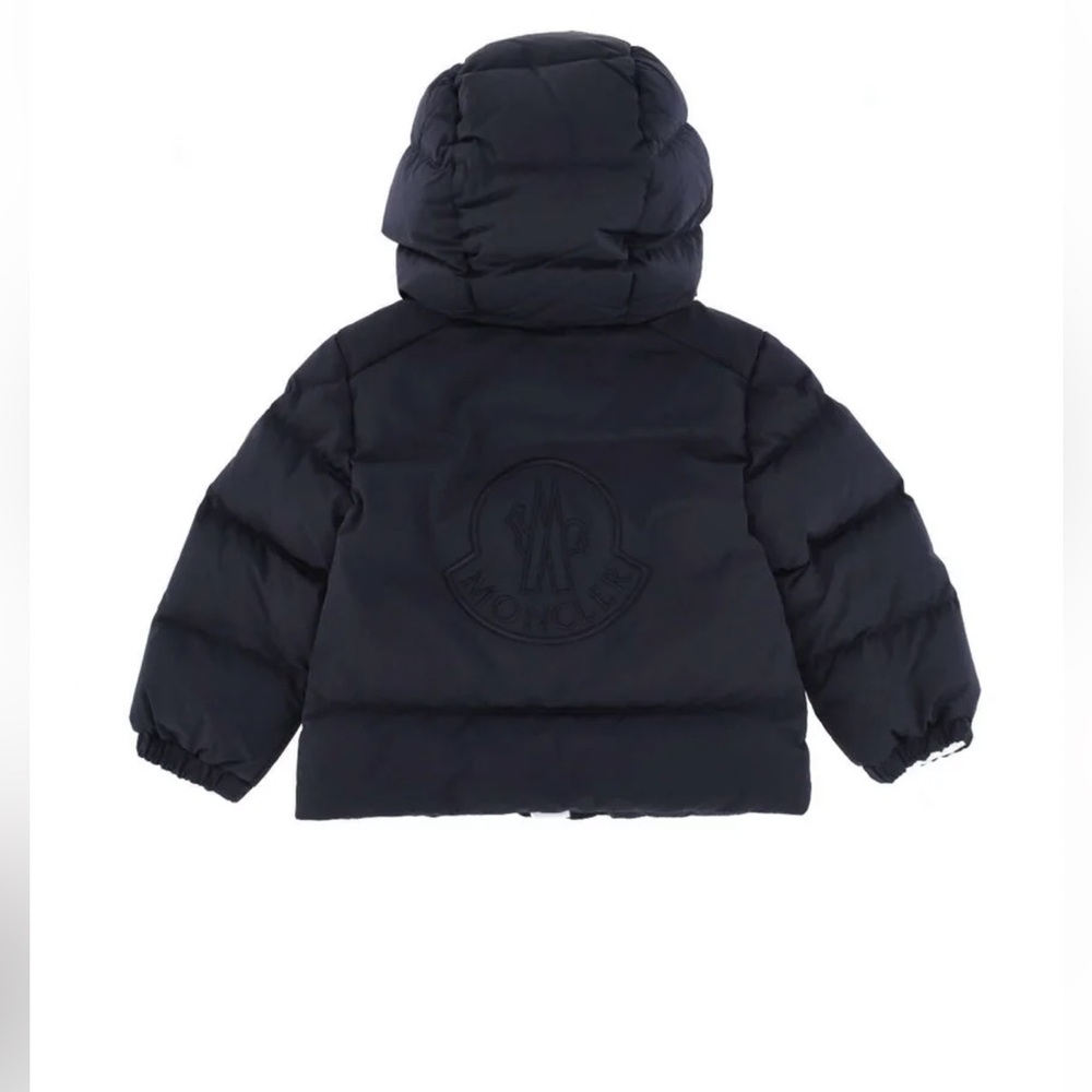 Moncler Enfant Logo Embroidered Zipped Padded Jacket 12-18m
